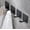 Black, variant on YIGII Adhesive Towel Hooks - 4 Pack Bathroom Hooks for Hanging Robes Coat Stick on Wall Kitchen Hook Stainless Steel, Matte Black