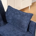 thumbnail image 4 of Silla de acento moderno de 39,4" con otomano, silla de club de sala de estar Chenille tapiceada silla, silla de lectura para dormitorio, 4 of 5