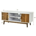 thumbnail image 2 of Gymax TV Stand Entertainment Media Console w/2 Storage Cabinets & Open Shelves, 2 of 10