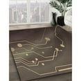 thumbnail image 3 of Ahgly Company Machine Washable Indoor Rectangle Transitional Burgundy Brown Area Rugs, 2' x 3', 3 of 7