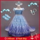 thumbnail image 2 of Vestido Crown Princess Disney Elsa Niñas Frozen 2 Halloween Lentejuelas Tul Disfraz Niños Cosplay, 2 of 4