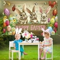thumbnail image 3 of Cheapark Easter Photo Booth Backdrop Cloth with Egg and Bunny Designs Wrinkle-Resistant Portable Background for Indoor Outdoor Spring Party Decorations and Celebrations, 3 of 5
