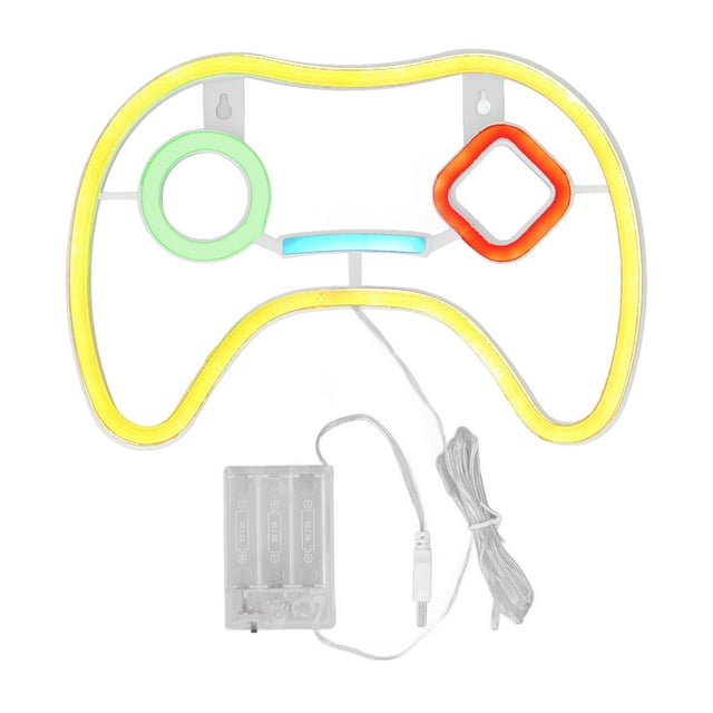 Luz de neón, letrero de neón LED, letreros LED para juegos, letrero de neón para Gamepad, lograr más