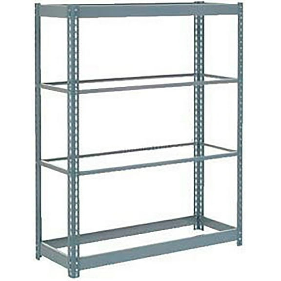 Global Industrial Heavy Duty Shelving 48"W x 18"D x 72"H With 4 Shelves, No Deck, Gray