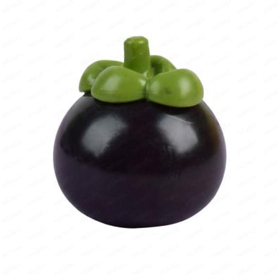 Mangosteen Squeeze Toy Soft Novelty Fake Mangosteen Stress Relief Fidget Toy for Relax Focus Autism ADHD Durable Toy Sensory Fidget Toys Stress Balls Kids Adults Party Favors Easter Basket Stuffers