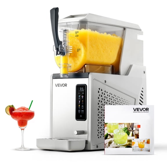 Máquina de granizados VEVOR, 3 l/100 oz, sin necesidad de hielo, para el hogar, con un solo tanque, para margaritas, frappes, batidos y más.