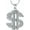Silver, variant on Cremation Jewelry Dollar Sign Big Money Necklaces Hip Hop Dollar Urn Necklace for Ashes for Men Women Stainless Steel Memorial Keepsake Urn Pendant