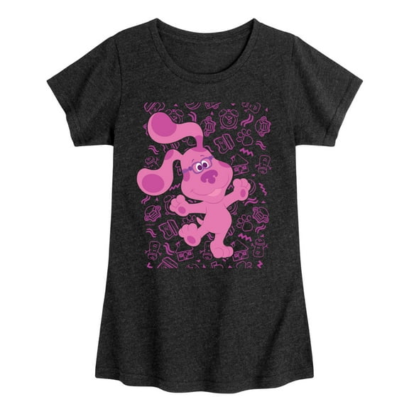 Blue's Clues & You! - Magenta Excited - Toddler & Youth Girls Short Sleeve Graphic T-Shirt