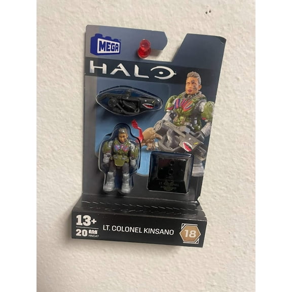 Mega Construx Halo Heroes Mini Figure Series 18, LT. Colonel Kinsano (20 Pieces)