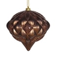 thumbnail image 1 of Vickerman M1122CH 5.7 in. Chocolate Matte Glitter Diamond Ornament, 1 of 2