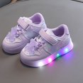 thumbnail image 5 of Mepaouo Light up Shoes for Girls Toddler Kids Lightweight LED Sequins Fashion Sneakers 1-6 Years, 5 of 5
