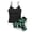 HJ1-Black1, variant on Girl Two Piece Swimsuit Tankini Set with Boyshorts Girl Swimwear 18 Months Bathing Suit Girls' Padded Swimwear for Summer Beach, Size 13-14 Years,Green#1
