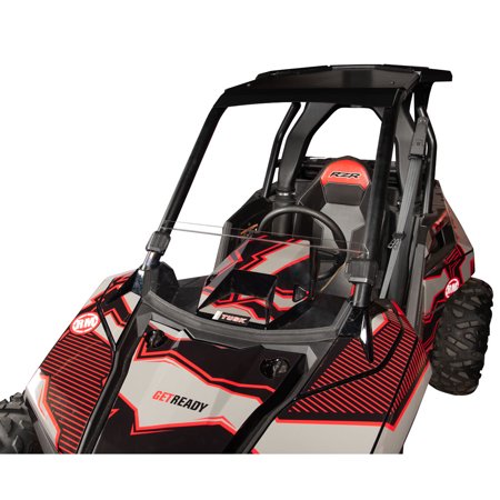 Tusk Removable Half Windshield Clear - Scratch Resistant