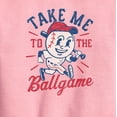 thumbnail image 2 of Instant Message - Take Me To The Ballgame - Youth Boys Crew Fleece Sweatshirt, 2 of 5