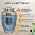 thumbnail image 5 of Ample Crimination URN Without Engraving | Large 10.5" Elegant Memorial Urn for Ashes with Meena Floral Design & Engraving Option ACU065, 5 of 10