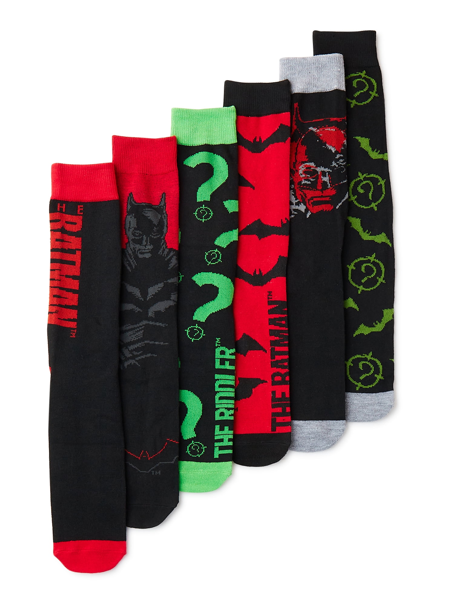 Batman Men's Socks, 6-Pack
