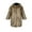 Brown, variant on Gupgi Men Faux Fur Coat Jacket Winter Warm Long Sleeve Fuzzy Hood Overcoat Thicken Soft Outerwear