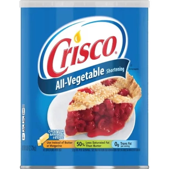 Crisco All Vegetable Shortening, 1.36kg, Versatile for Baking, Frying ...