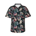 thumbnail image 2 of Goofa Colorful Tropical Leaves Hawaiian Shirt for Men, Unisex Summer Beach Casual Short Sleeve Button Down Shirts,Aloha Tropical Floral print shirt-3X-Large, 2 of 9