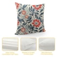 thumbnail image 4 of Orange Throw Pillow Covers,Cottage Rustic with Blooming Floral Pattern Pillowcases,Decorative Round Square Lumbar Pillows Cushion Covers for Couch Sofa Bed Chair Car, 4 of 5