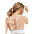 thumbnail image 4 of Women's Multi Strap Sports Bra w/Front Mesh, White S, 4 of 4
