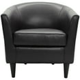 thumbnail image 2 of Fox Hill Trading Marlee Faux Leather Club Chair, Brown, 2 of 5