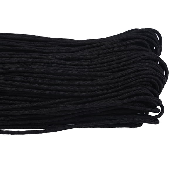 Cuerda De Escalada Paracord Multifunción Con Núcleo De Núcleo De 2mm De Diámetro, 15M, Color Negro