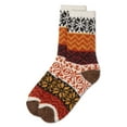 thumbnail image 6 of MeMoi Snow Dazzle Geometric Cozy Crew Sock - Womens - Female, One Size, Acai, 6 of 7