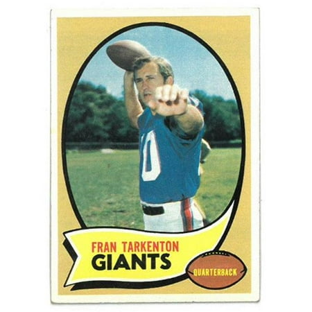 1970 Kelloggs Football RDB Holdings & Consulting CTBL-021440 Fran Tarkenton New York Giants 1970 Topps Football Trading Card No.80 ()