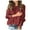Red, variant on Vedolay Women's Sweaters Womens 2023 Fashion V Neck Collared Sweaters Casual Loose Lantern Long Sleeve Tops,Khaki L