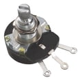 thumbnail image 1 of 2710265 - POT LIN 25R 1/4IN RND 23MM 3W SOL SPLIT KNURL SHAFT, 1 of 1