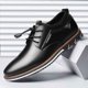 thumbnail image 2 of Zapatos de cuero para hombre de talla grande, zapatos de punta redonda para hombre, zapatos casuales y cómodos para hombre, 2 of 6