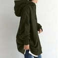 thumbnail image 6 of Jjayotai Oversized Zip Up Hoodies for Women, Plus Size Long Fleece Jacket, Casual Long Sleeve Cute Sweatshirts with Pockets Army Green S, 6 of 7