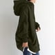 thumbnail image 5 of Sudadera Para Mujer Moda Sudaderas Con Capucha Color Sólido Cremallera Manga Larga Abrigo Largo Tops Con Bolsillos Odeerbi  ODB184148, 5 of 7
