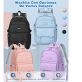thumbnail image 3 of Mochila Escolar Viaje Bolsa Mujer Para Laptop Xtellar morado, 3 of 4