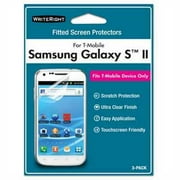 WriteRight Screen Protector for Samsung Galaxy S II, 3pk