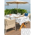 thumbnail image 5 of Outdoor Tablecloths with Umbrella Hole & Zipper, Black White Branches Tablecloth Rectangle 60x84 Inch, Vintage Art Farmhouse Waterproof Table Cloth, Patio/Pool/Picnic Table Covers, 5 of 8