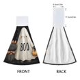 thumbnail image 4 of Halloween Specter Hold Pumpkin with Black Cat Hanging Towels with Loop Hand Towels Nylon Fastener Tape Design Dish Cloths 2 Pieces, 4 of 7