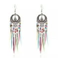 thumbnail image 2 of K-KED Fashion Women Bohemian Long Tassel Earrings Fringe Boho Dangle Earring Jewelry-Style 14, 2 of 6