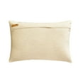 thumbnail image 3 of The HomeCentric Decorative Gold Pack of 2,12"x22" (30x55 cm) Lumbar Pillow Cover, Linen Foil Faux Leather & Beaded Oblong Pillow, Abstract Pattern Modern Style - Halycon Gold, 3 of 3