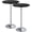 Black-2, variant on Furmax Bistro Pub Table Round Bar Height Cocktail Table for Home Bar, Round Bar Tables for Party, Dining Room, Living Room and Wedding, Metal Base MDF Top, 40.6 Inch Height (2, White-1)