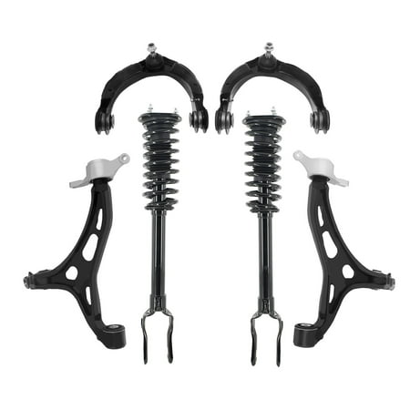 Set of 6 Front Lower Control Arm-Upper Control Arm Ball Joint-Quick Complete Strut-Coil Spring Assembly For 2011-2015 Dodge Durango