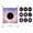 Pattern #D, variant on Music Refrigerator Magnets with NFC Records Player Set, Include 9 Programmable Retro Vinyl Records Refrigerator Magnets, 128M Music Player with Light for Fridge or Desktop, Unique Musical Gift