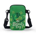 thumbnail image 2 of HELLHERO 2 Zippers Small Crossbody Purse for Outdoor Holiday Travel(Little Rabbit Flowers), 2 of 7