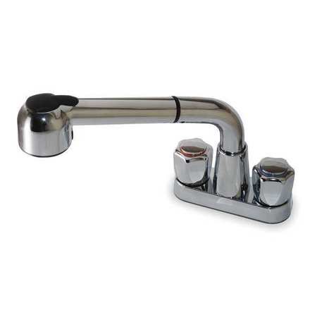 Trident 2lac7 Brass Utility Sink Faucet With Pull Out Spout
