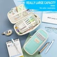 thumbnail image 5 of Large-Capacity Expandable Pencil Case, Macaron-Color Transformable Stationery Box with Multi-Compartment Design for Office & Travel Supplies, 5 of 7