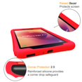 thumbnail image 7 of For Samsung Galaxy Tab A 8.0 2017 Case, [Anti Slip] [Kids Friendly] Light Weight Shock Proof Silicone Cover, Red, 7 of 7