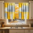 thumbnail image 6 of Decorative Kitchen Window Curtain with 2D Print Design, Water Resistant Light Filtering Half Curtain for Kitchen Decor, Washable Short Window Treatment for Home Kitchen and Dining Area, 6 of 7