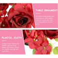 thumbnail image 2 of Candle Ring Red Flower Wreath for Decoration with Simulation Rose, 2 of 4
