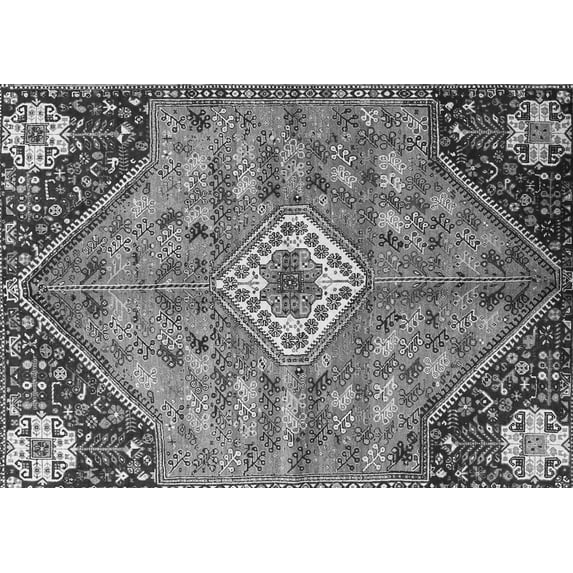 Ahgly Company Indoor Rectangle Persian Gray Traditional Area Rugs, 2' x 5'